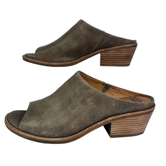 Sofft Sandals Women's 10 M Aneesa Cashmere Leather Open Toe Slip-On Tan Beige - Picture 3 of 14